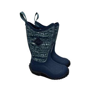 Muck Hale Waterproof Neoprene Blue Trooper Rain Boots Shoes Toddler Kids size 8